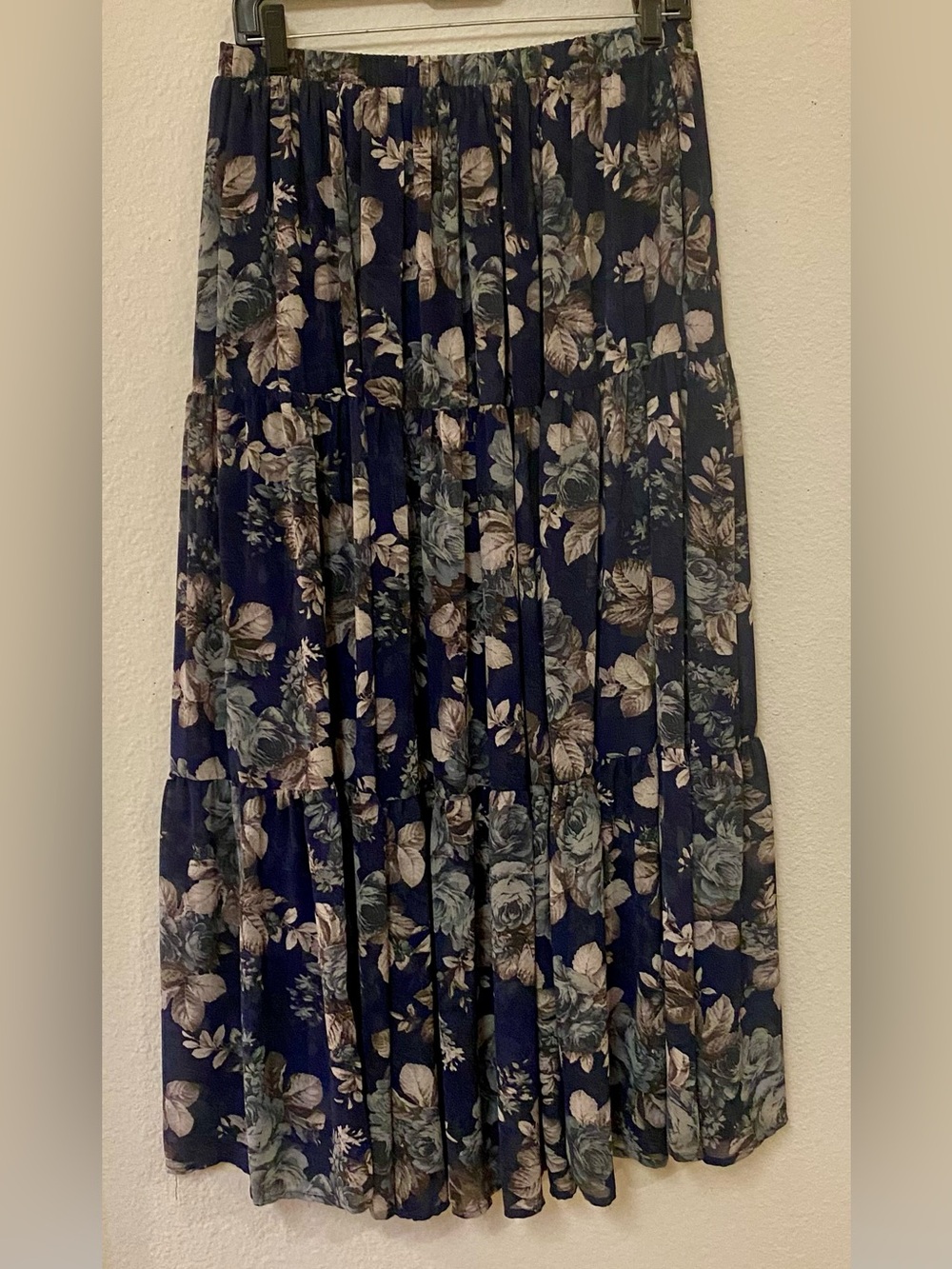 Torrid Floral Navy Tiered Maxi Skirt - Quick List For Live